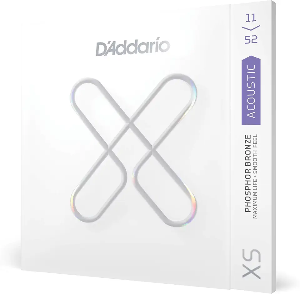 Encordoamento Para Violão Aço Leve Custom .011-.052 D'Addario XS Phosphor Bronze XSAPB1152