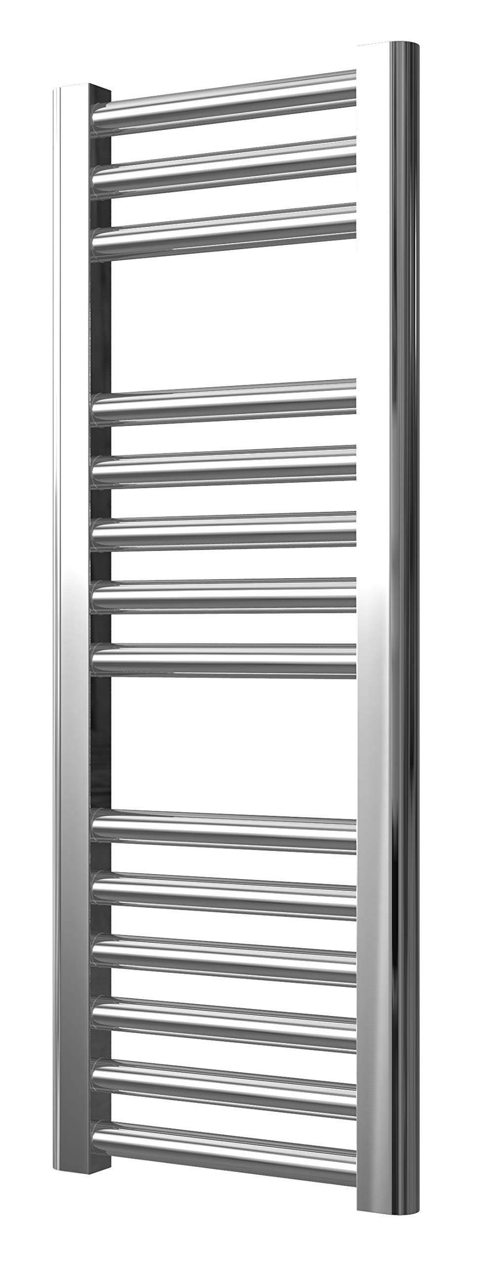 Greened House Chrome Extra High Heat Output Central Heating Flat Towel Rail 300 X 800Mm Bathroom Radiator Heater Up To 26% More Heat Output