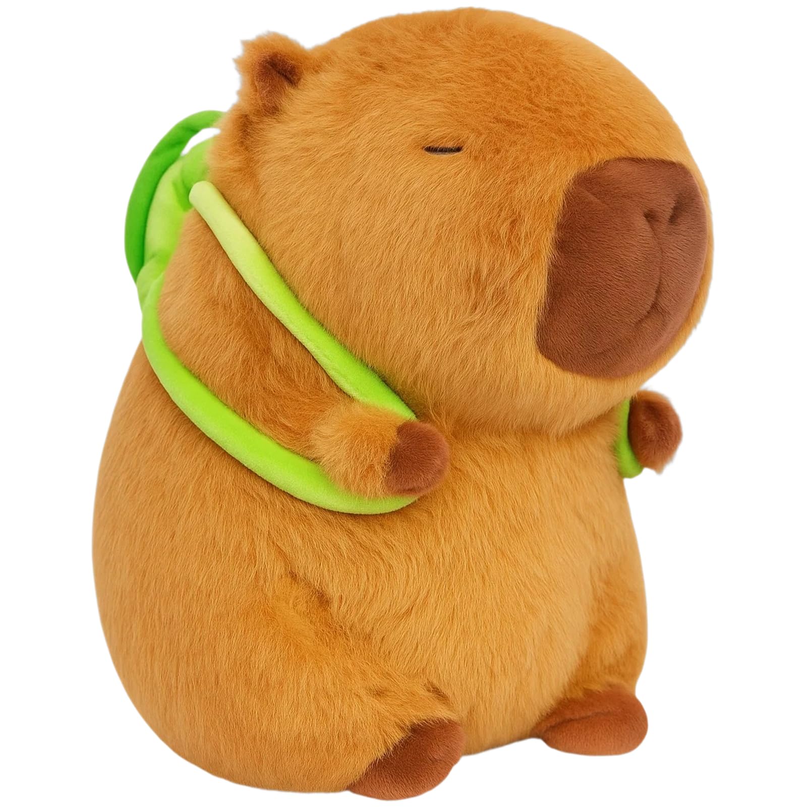 ZcrPrn Capybara Plush, 1 PCS Turtle Backpack Capybara Stuffed Animal, Cute Plushies for Kids, Soft and Huggable Capybara Toy for Bedroom Decor