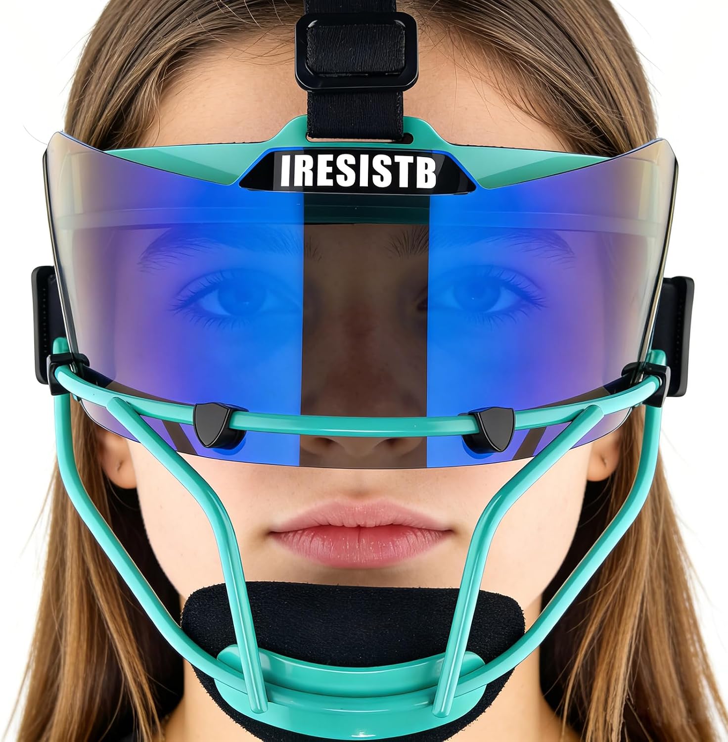 Softball Visor Baseball Softball Face Shield Visor Polycarbonate Universal Replacement Visor for All Compatible Batting Helmets Impact-Resistant UV Protection.