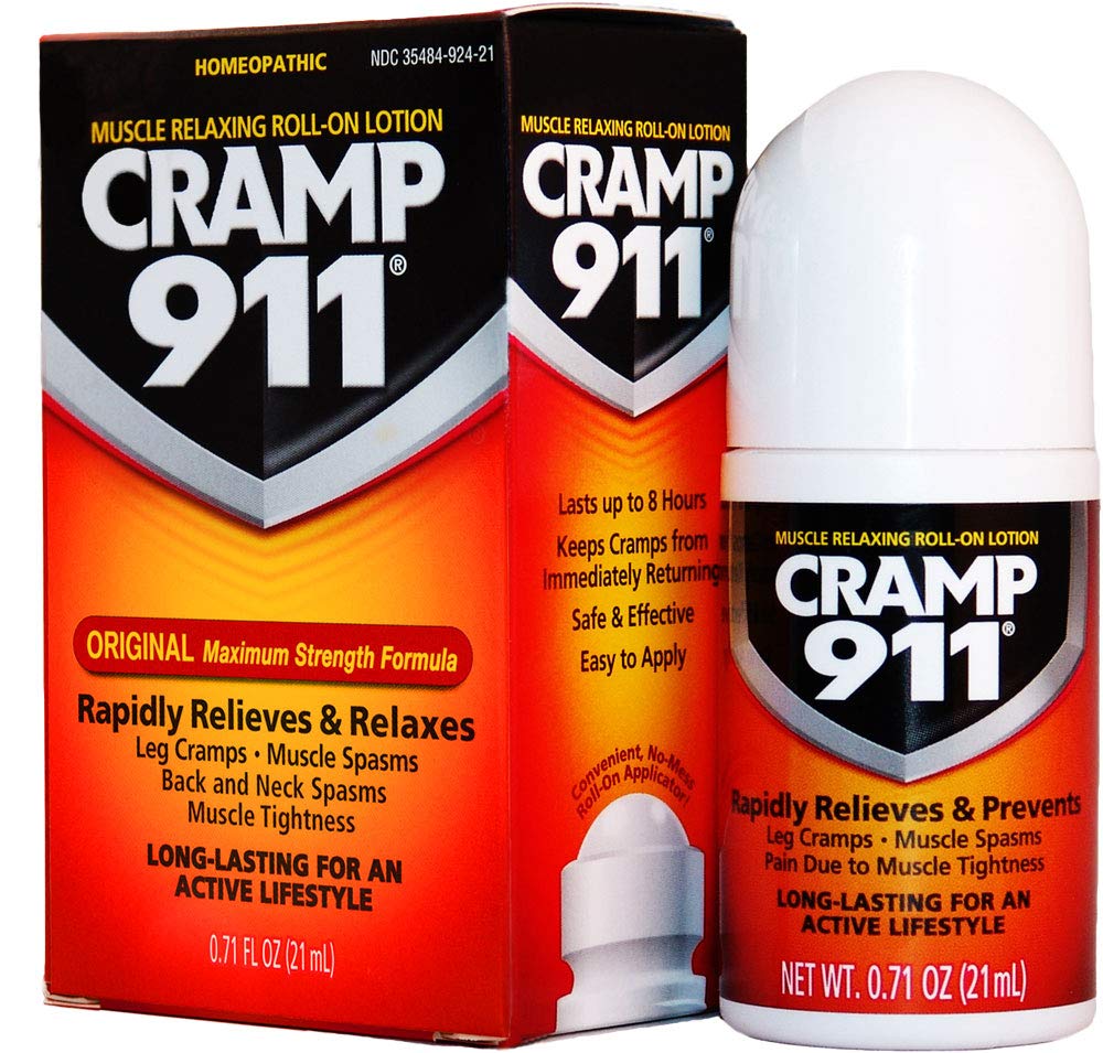 Cramp911 Muscle Relaxing Roll-On Lotion 0.71 oz (21 ml), Pack of 2