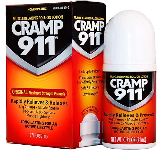 Cramp911 Muscle Relaxing Roll-On Lotion 0.71 oz (21 ml), Pack