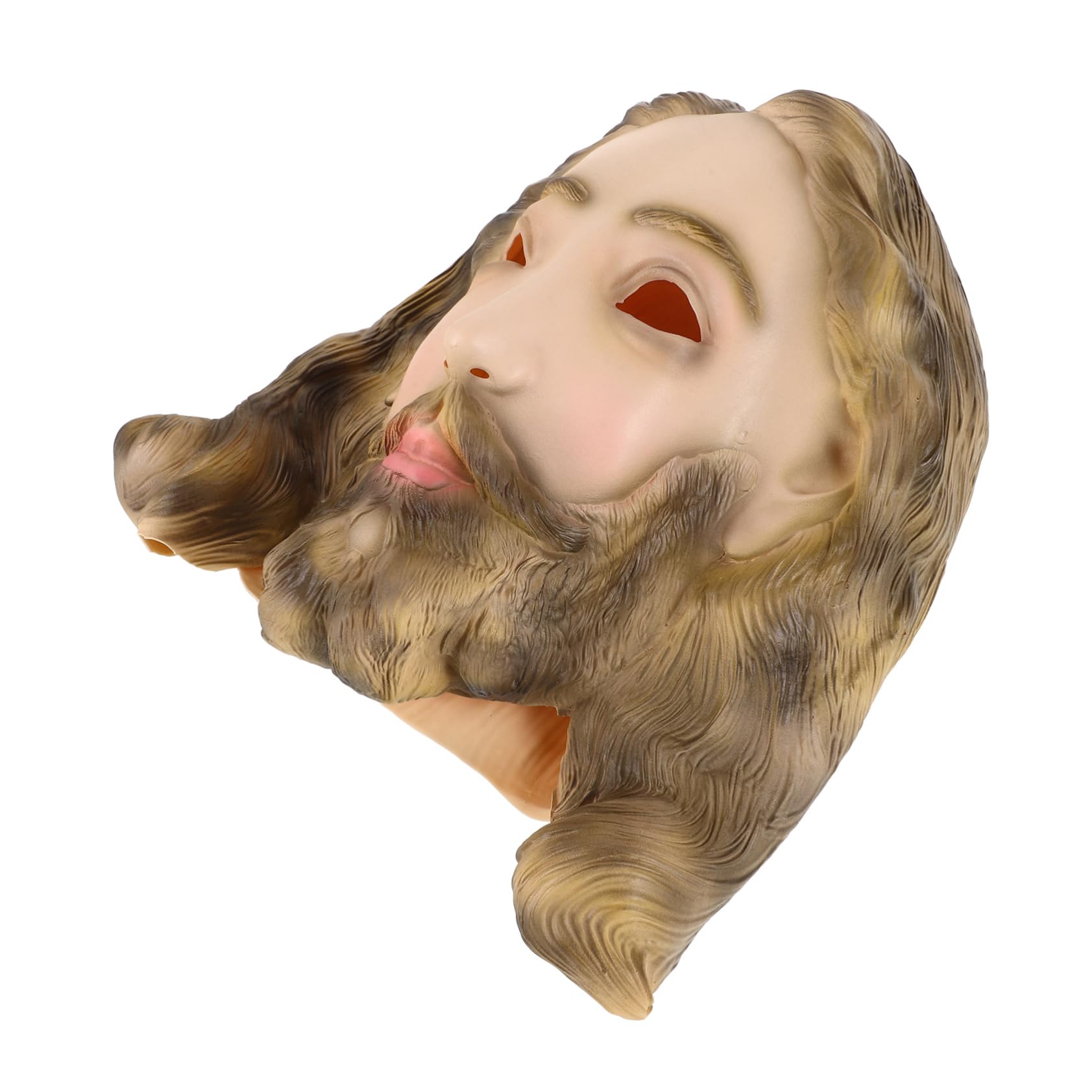 KOMBIUDA Maschera in Lattice Realistica di Gesù Maschera da Cosplay Design Unico e Artigianato Fine per Feste di Natale e Spettacoli Teatrali