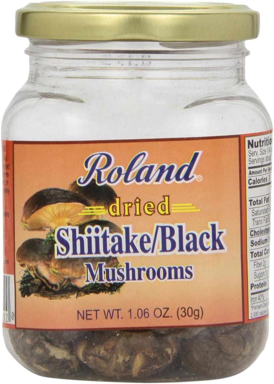 Roland FoodsPremium Dried Shiitake Mushrooms, Specialty Imported Food, 1.06-Ounce Jar