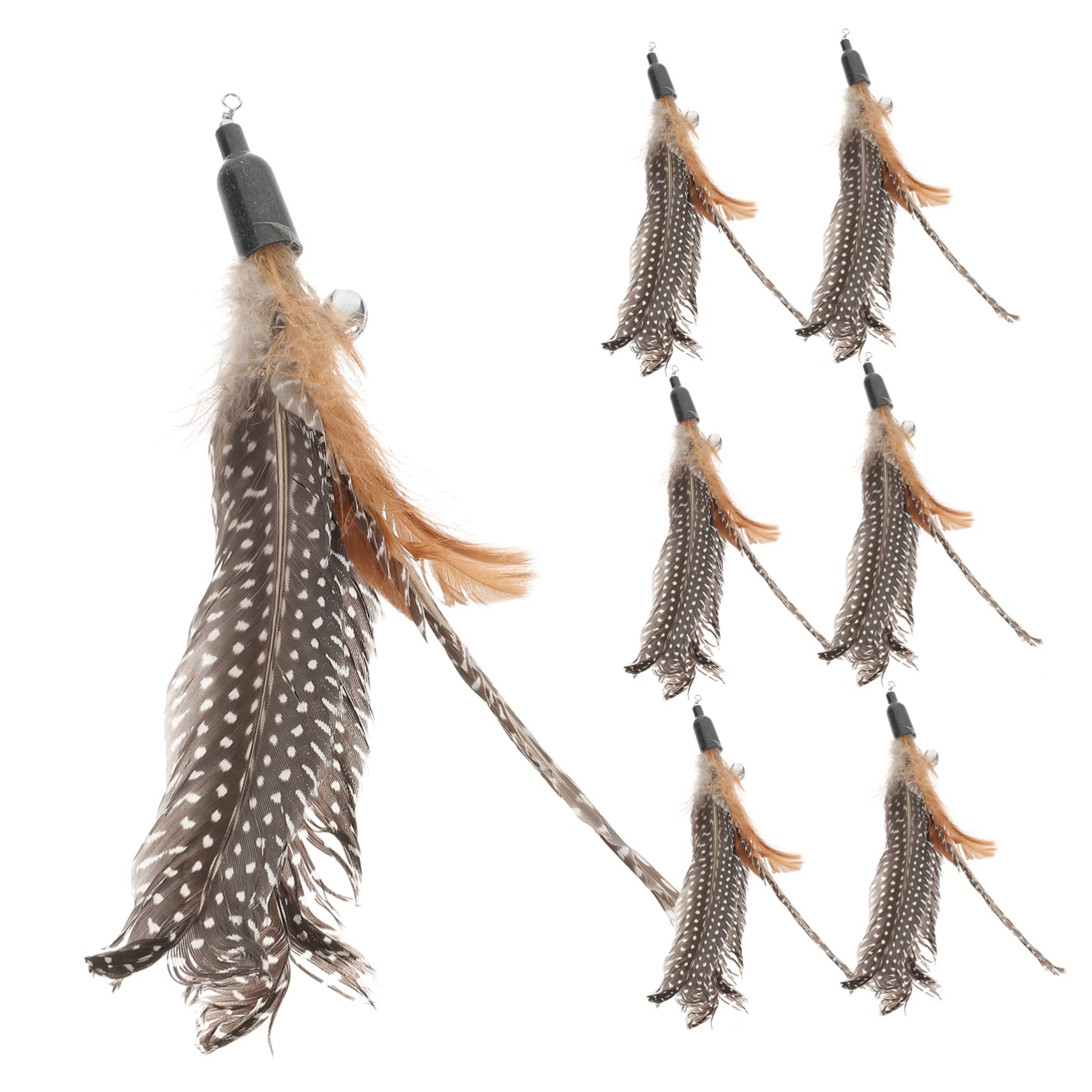 BESPORTBLE 32 Pièces Recharge Chat Teaser Chat Jouet interactif Jouet pour Chat Interactive Cat Toy Jeux pour Chat Baguettes de Chat Remplacement des Baguettes Teaser Chat la Plume
