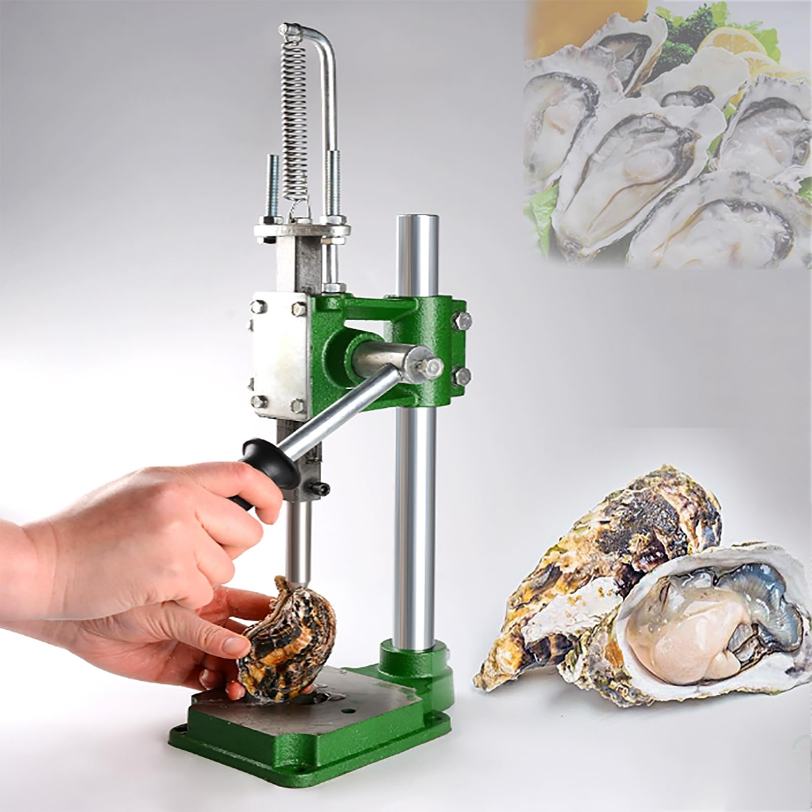 Abridor de ostras profesional de acero inoxidable, herramienta para desgranar ostras, con base de mango antideslizante, para el mercado/hogar de mariscos, fácil de abrir, ahorra tiempo y esfuerzo
