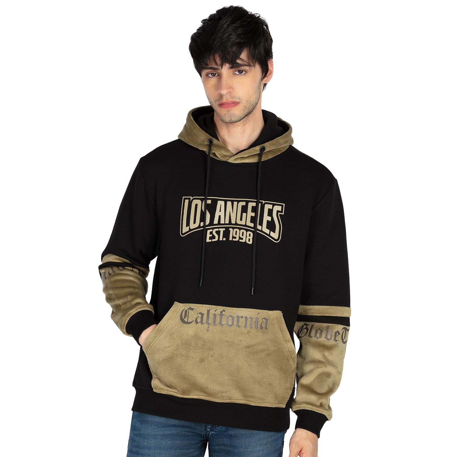 status quo Mens Colorblocked Full Sleeve Hooded Sweatshirt-picture-45