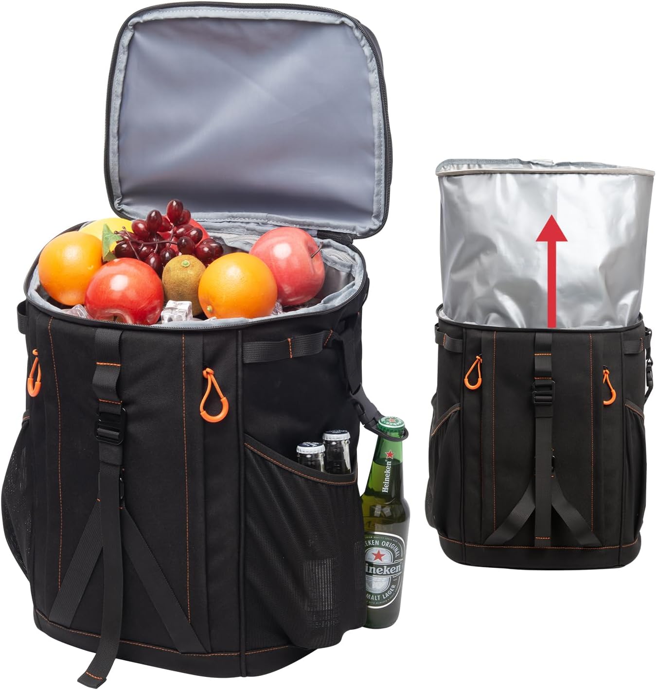 Hp hope Cooler Backpack, 45/55 Cans Backpack Cooler Insulated Leak Proof, 20 Hour Insulate Ice Chest Backpack for Beach Coolers, Camping Coolers