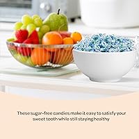 Vista 5 de Mentas sin azúcar – 1 libra (aprox. 90 unidades) – Caramelo duro sin azúcar – Caramelo de menta verde – Cero azúcar – Mentas peamint envueltas