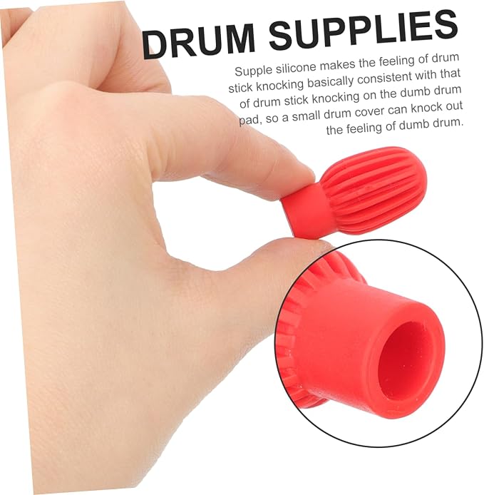 Cubiertas protectoras de silicona para baquetas de batería miniatura 3