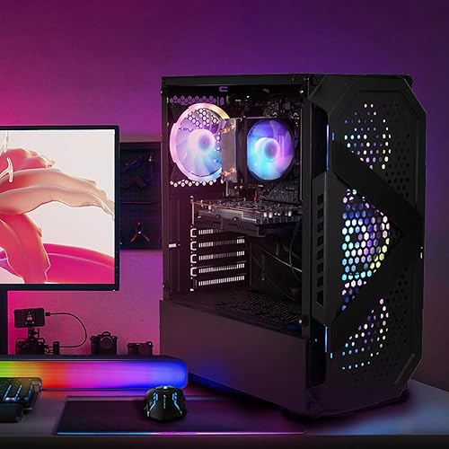 Miniatura 8 de STGAubron Computadora de escritorio para videojuegos, Intel Core i7 hasta 3.9 GHz, Radeon RX 580 8G, 16G RAM, 512G SSD, WiFi 6, Bluetooth 5.2