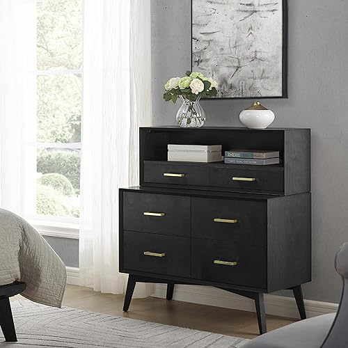 Classic Brands Canton - Organizador de almacenamiento con 2 cajones, color negro