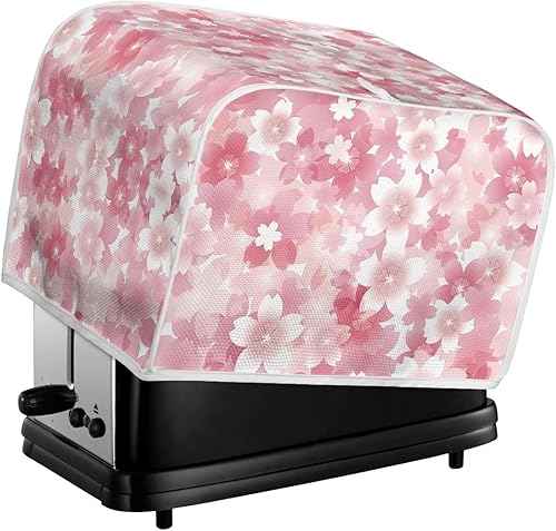 Vista 268 de UNICEU Funda acolchada para tostadora con patrón de café, se adapta a la mayoría de tostadoras estándar de 4 rebanadas patrón de café,Hojas de otoño