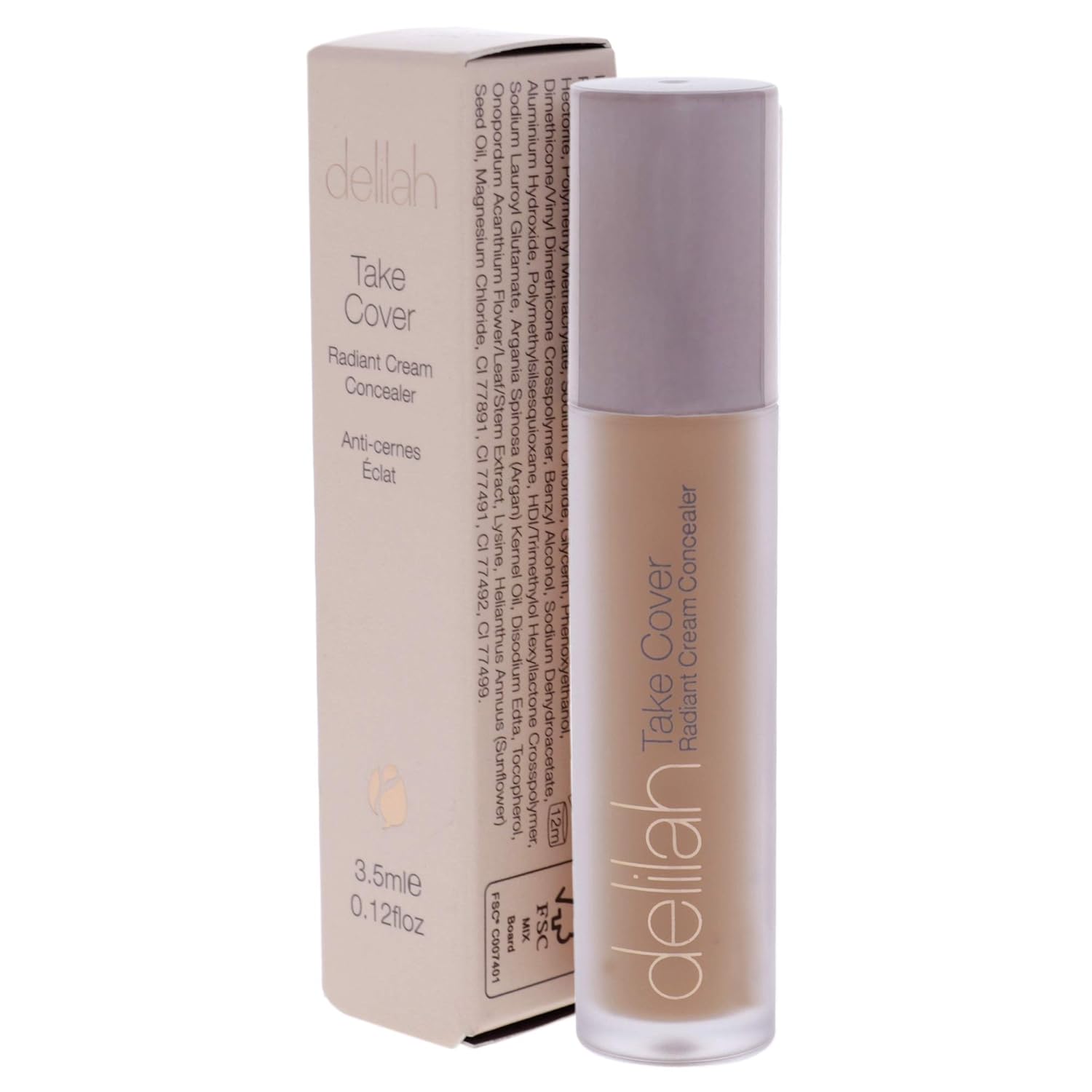 delilah - Take Cover Radiant Cream Concealer - Chashmere - Blendable, Hydrating, Long-Lasting, Light Reflecting, Imperfections Corrector - Enriched with Vitamin E - Medium to Full Coverage - 0.12 Oz - Image 11