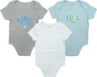 Get Wivvit Baby,Clothing,Baby Boys 0-24m,Bodysuits & One-Pieces,Bodysuits Get Wivvit Boys Pack of 3 Long or Short Sleeve Cool Cat Bodysuit Vest Tops Sizes from 1 to 36 Months