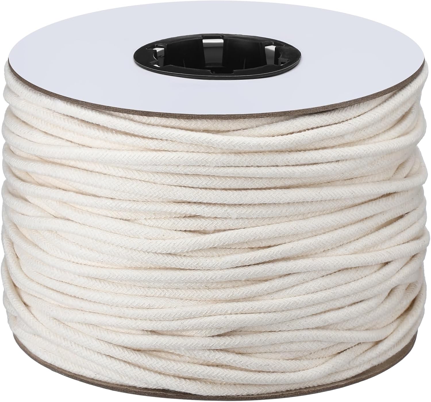 VitalCozy 1/4" Cotton Piping Cord 6 mm Natural Cording for Sewing Piping for Pillows and Other Soft Welt Applications (200 Yds)