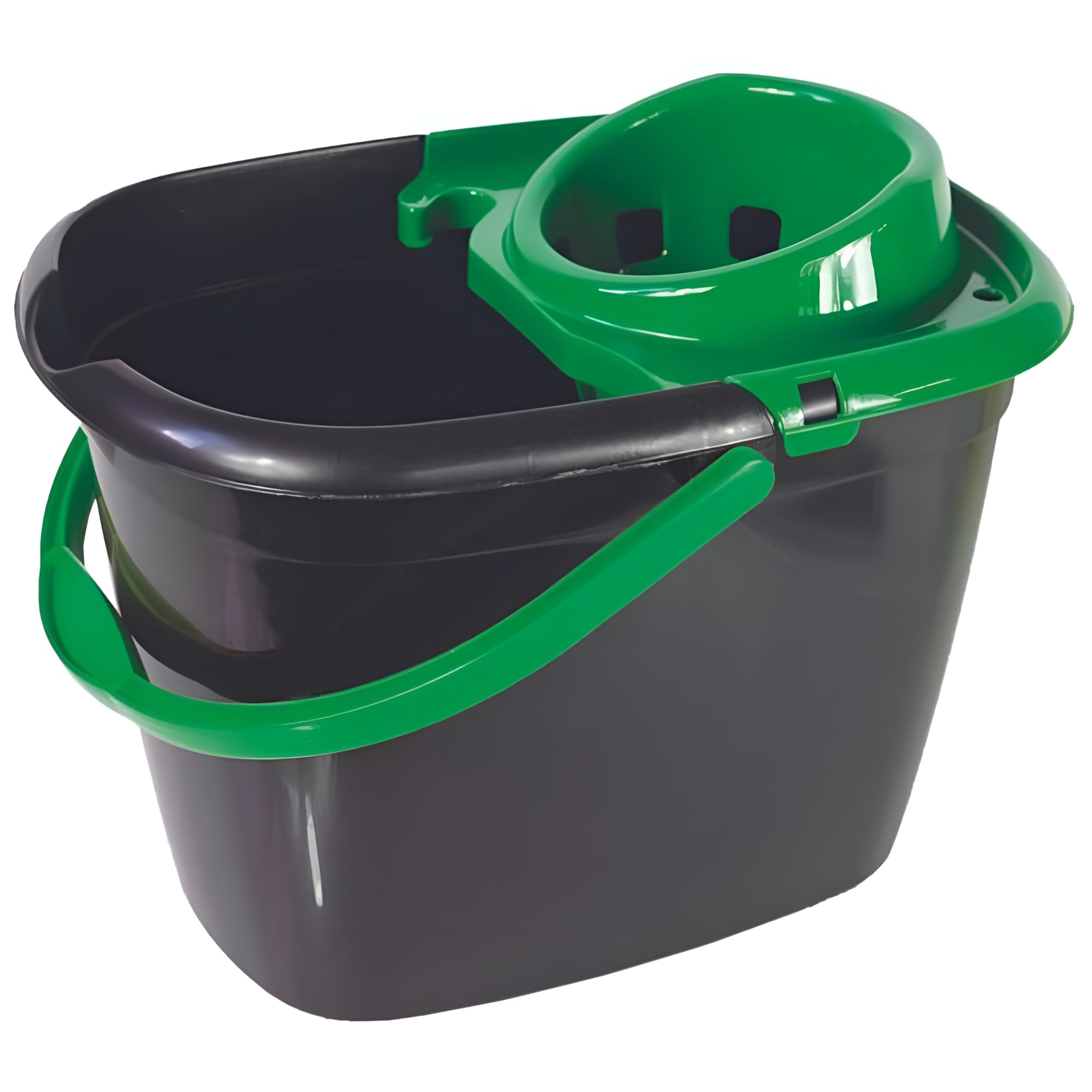 Robert Scott Black/Green Recycled Great British Mop Bucket With Wringer 14L - Single