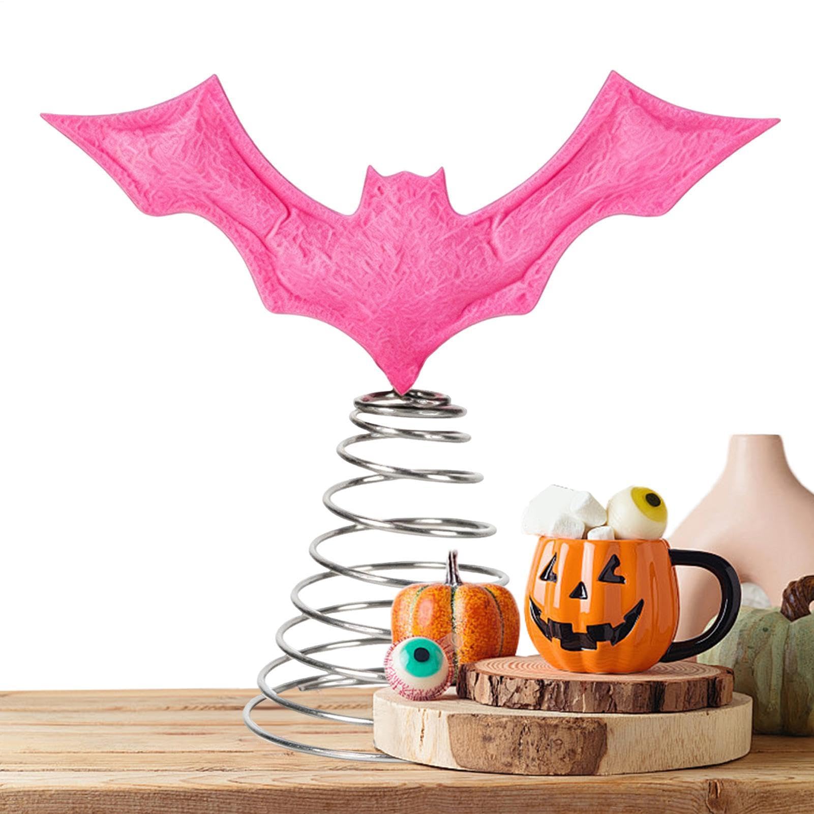 Topper de murciélago para decoración festiva de árbol en casa u oficina