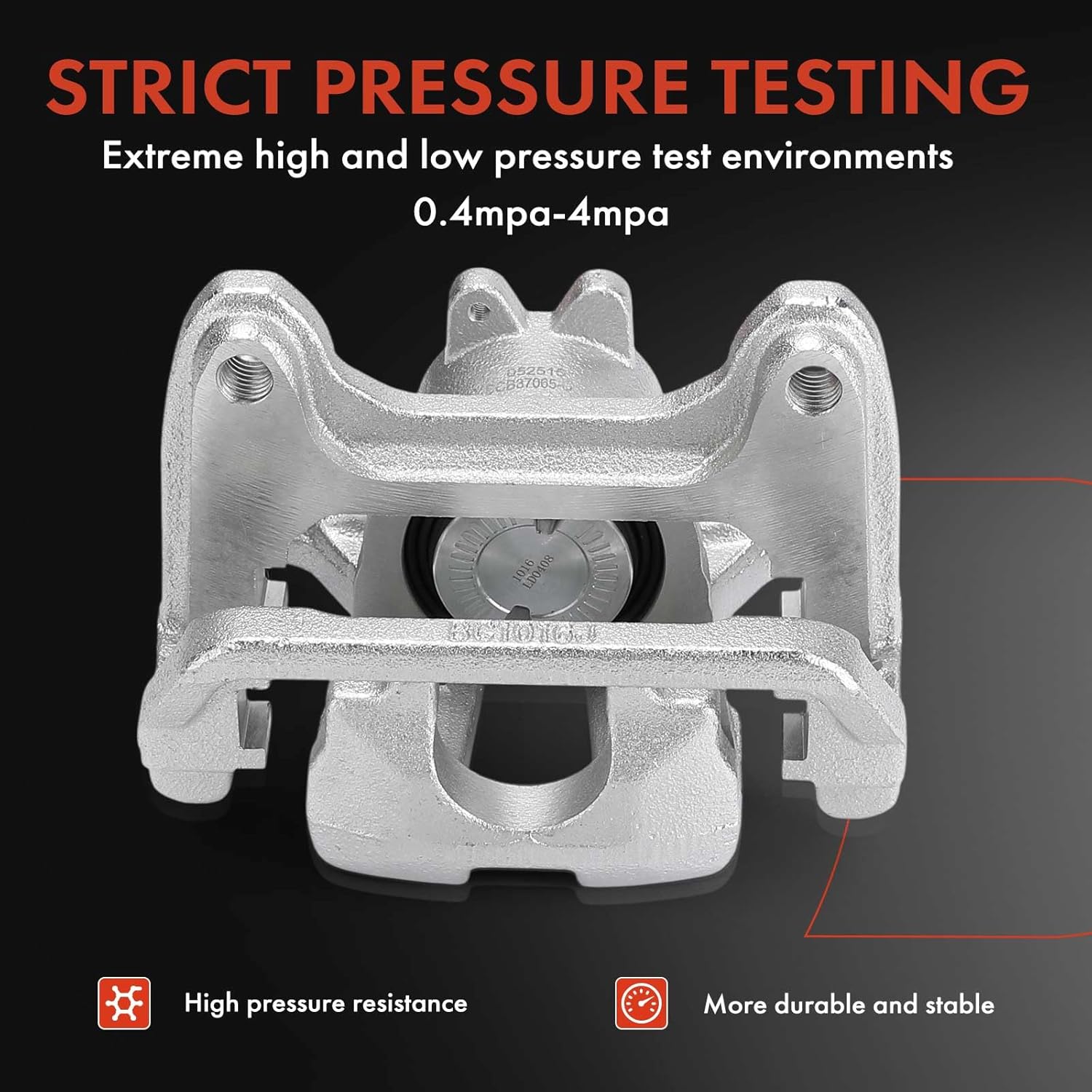 A-Premium Disc Brake Caliper Assembly with Bracket Compatible with Chevrolet, GMC Vehicles - Silverado 1500, Silverado 1500 LTD, Colorado, Sierra 1500, Canyon, Hummer EV Pickup - Rear Left Driver Side