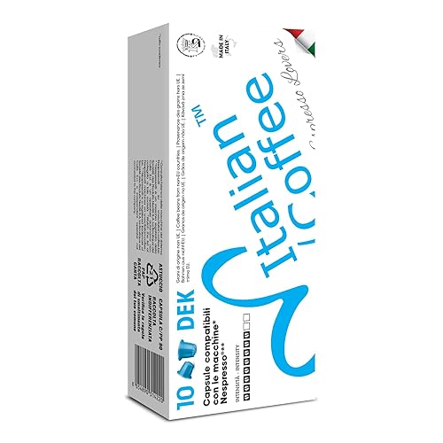 DELICITALY Pure Italian Food Cápsulas de café italiano compatibles con máquinas originales Nespresso, cápsulas Italian Expresso (100 cápsulas