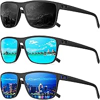 Vista 37 de Gafas de sol polarizadas para hombre, anteojos de sol polarizados con protección UV, lentes de sol ligeras para conducir, pescar, jugar al golf