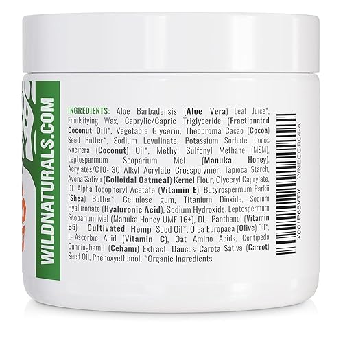 Miniatura 8 de Wild Naturals Eczema & Psoriasis Cream for Dry, Itchy Skin – Eczema Relief for Adults & Kids – Moisturizing Psoriasis Cream with Manuka Honey