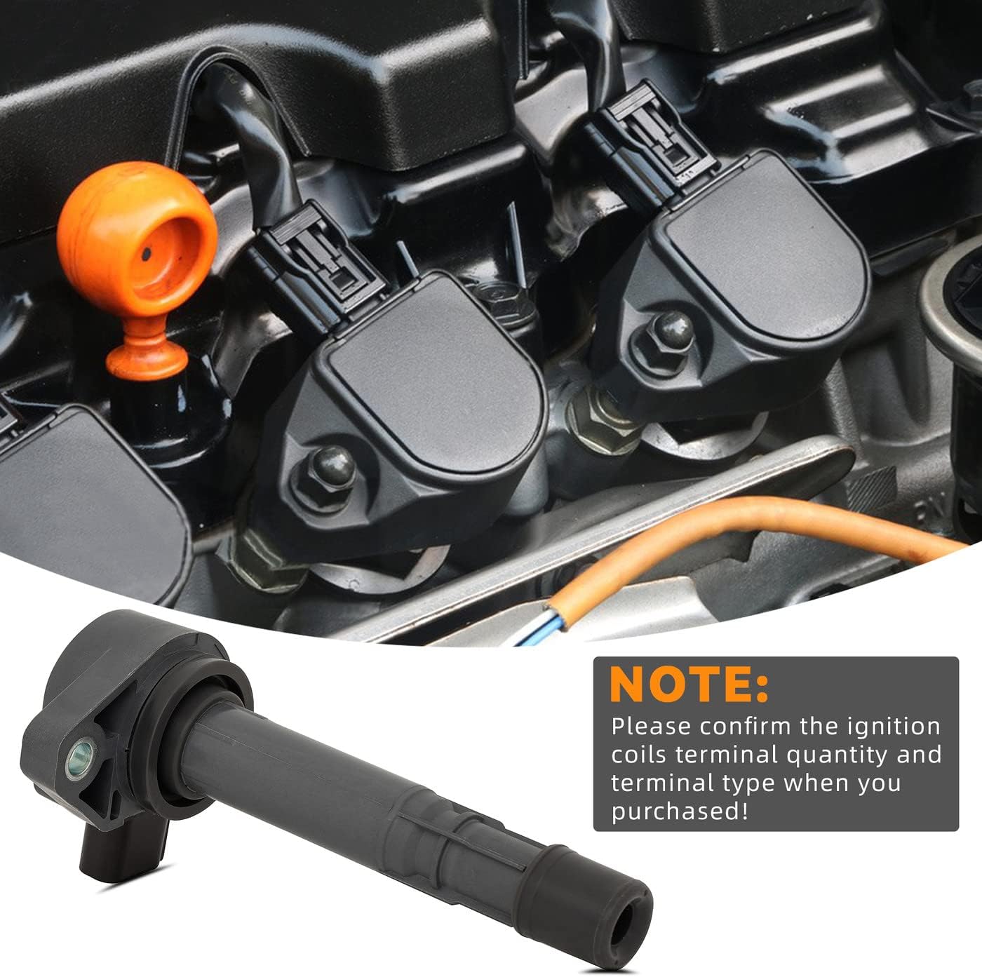 DEAL AUTO ELECTRIC PARTS Set of 6 UF400 Ignition Coil Pack & 6 Double Iridium Spark Plugs Replacement Kit Compatible With 03-08 Pilot 06-08 Ridgeline 04-07 Vue 01-09 MDX 3.5L 3.7L V6