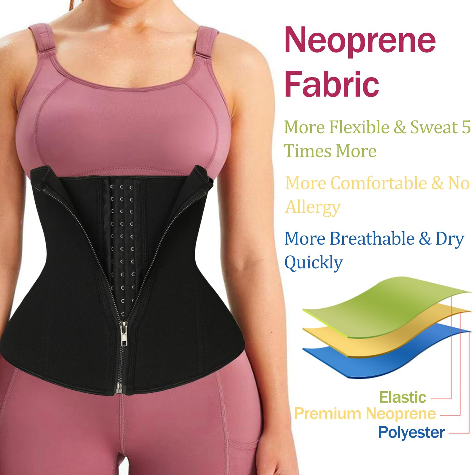 Damen Korsage Unterbrust, Korsett Bauchweg Body Shaper
