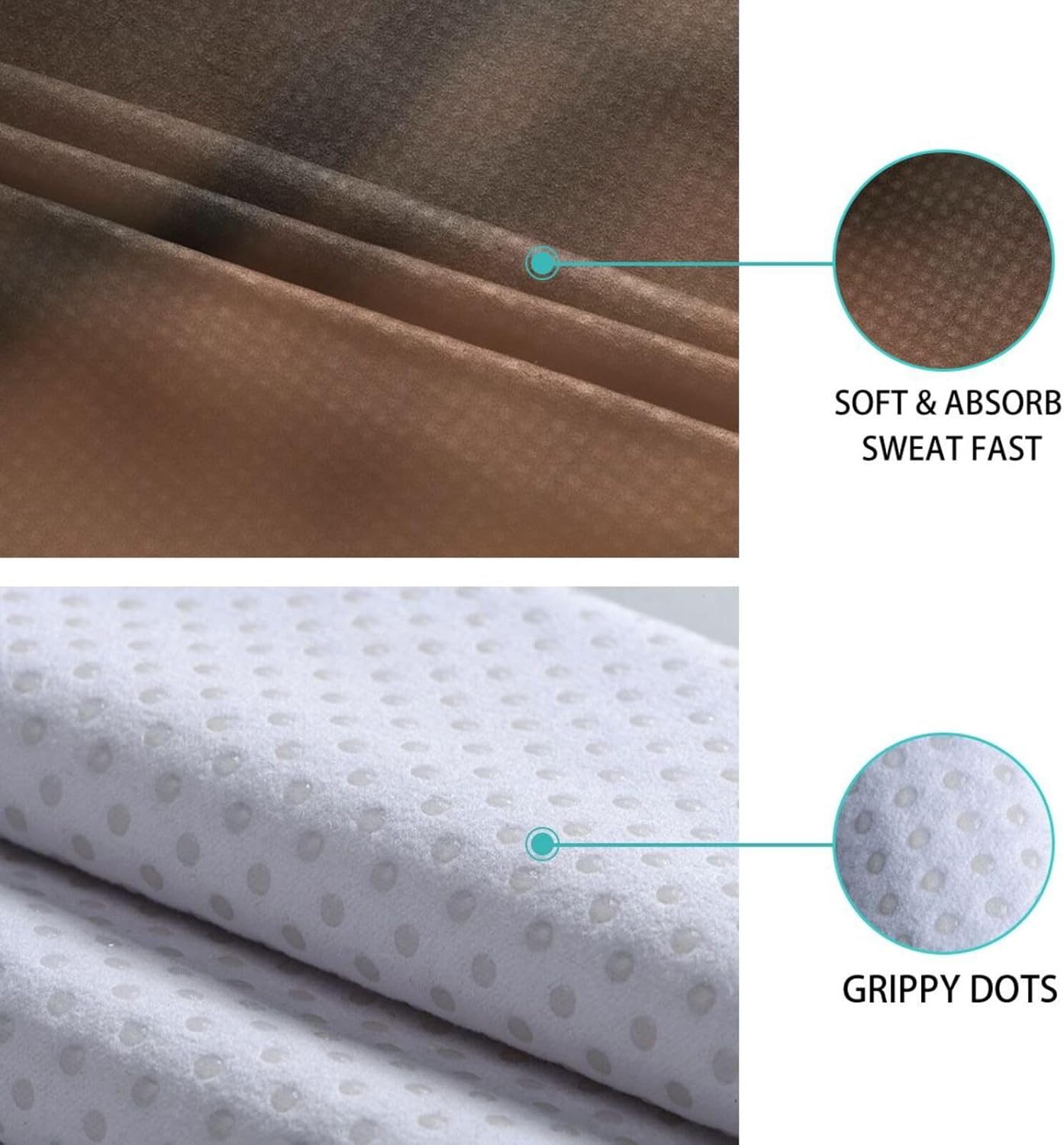 Bird Rock Hot Yoga Towel – Stylish, Non-Slip, Grip Dots, Super Absorbent, 27" x 73" - Yoga Mat Towels for Exercise, Fitness
