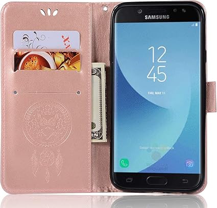 Capa de couro para Samsung Galaxy J7 Pro (2017), capa carteira para Galaxy  J7 Pro (2017),