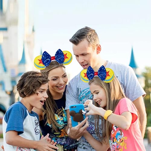 Miniatura 220 de FANYITY Orejas de ratón, diadema de lentejuelas con orejas de ratón para niños, niñas y mujeres (ZZW) Zzw,Baowen,Bf,Negro,Orejas de gato