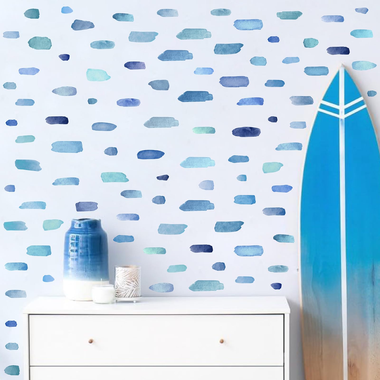 MOSITU Watercolor Wall Stickers Peel and Stick - Image 3