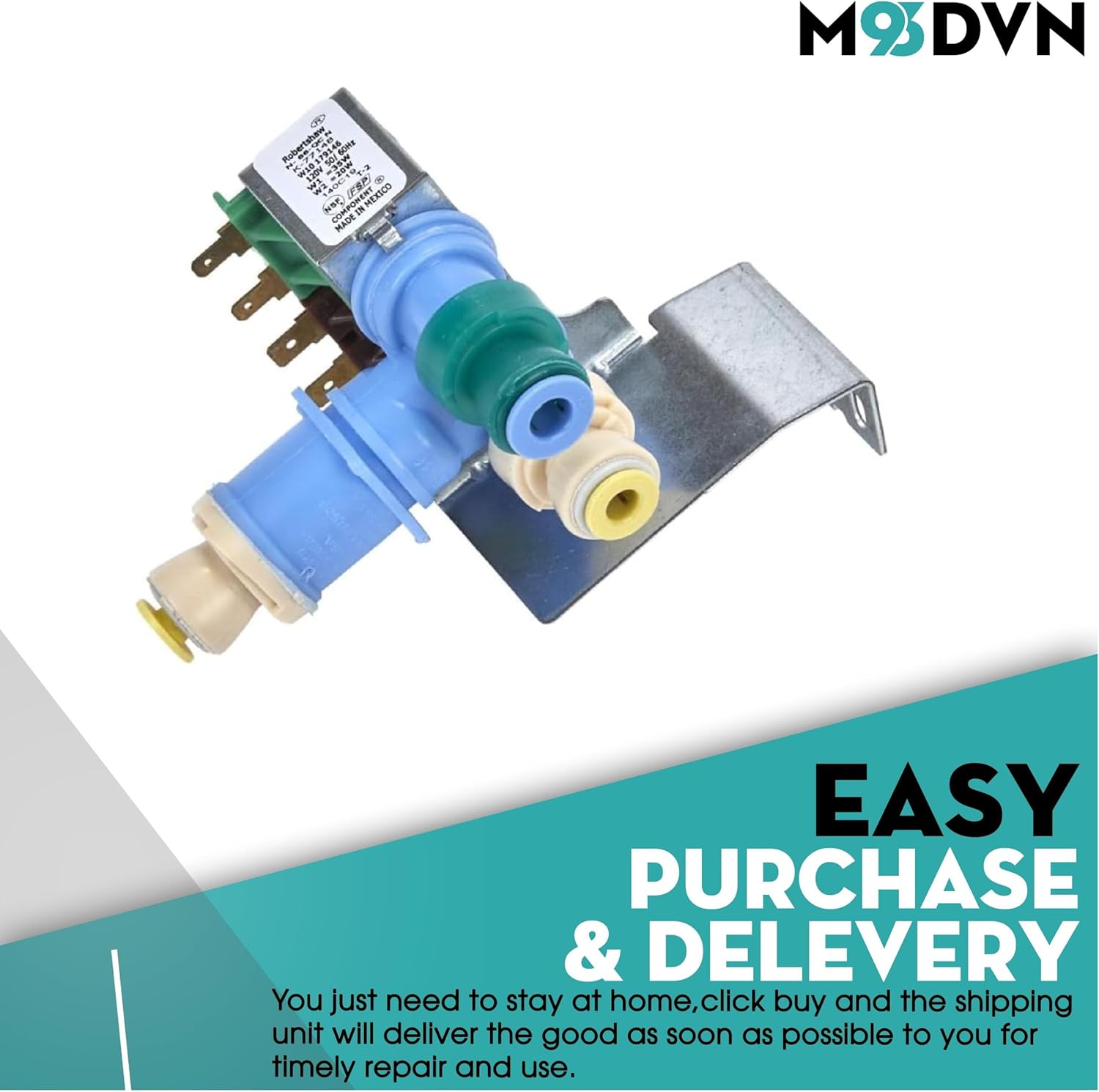 Water Inlet Valve Replacement For Kenmore 1064650043714 1064651339710 10650022210 10650022211 10650023210 10650023211 10650029210 10650029211 10650029213 10650042710 Refrigerator