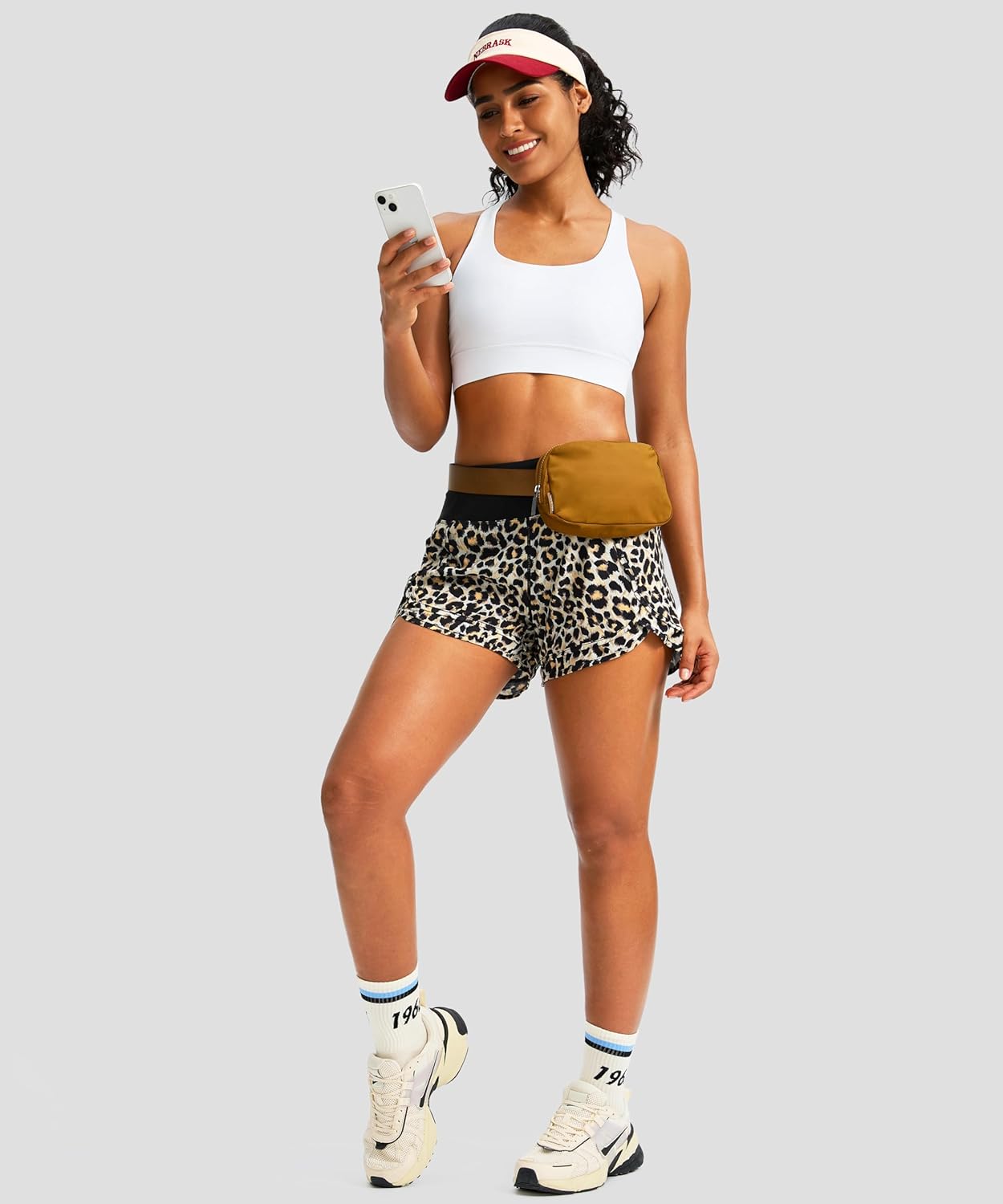 Soothfeel Women's Running Shorts High Waisted Quick-Dry 3 Inch Gym Workout Athletic Shorts for Women with Zipper Pocket