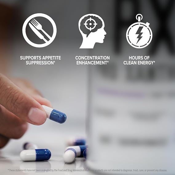 FINAFLEX PX PRO Xanthine - 60 Capsules - Thermogenic - Promotes Energy, Focus & Appetite Suppression - With Caffeine & TeaCrine - 60 Servings