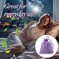 Vista 5 de Sukh 3OZ Bolsas de Capullos de Lavanda Seca - Bolsas de Lavanda para Cajones, Armarios, Aromas Frescos, Bolsas de Lavanda para Regalos