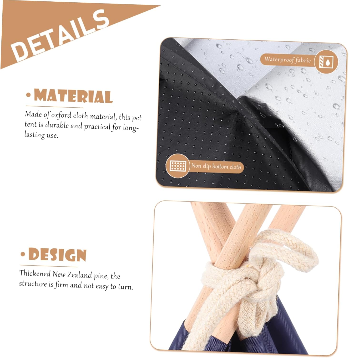 Angoily Oxford Cloth Pet Tent for Dogs Cats Washable Indoor Sleeping Bed for Pets Portable Cat House and Dog Tent for Play and Rest