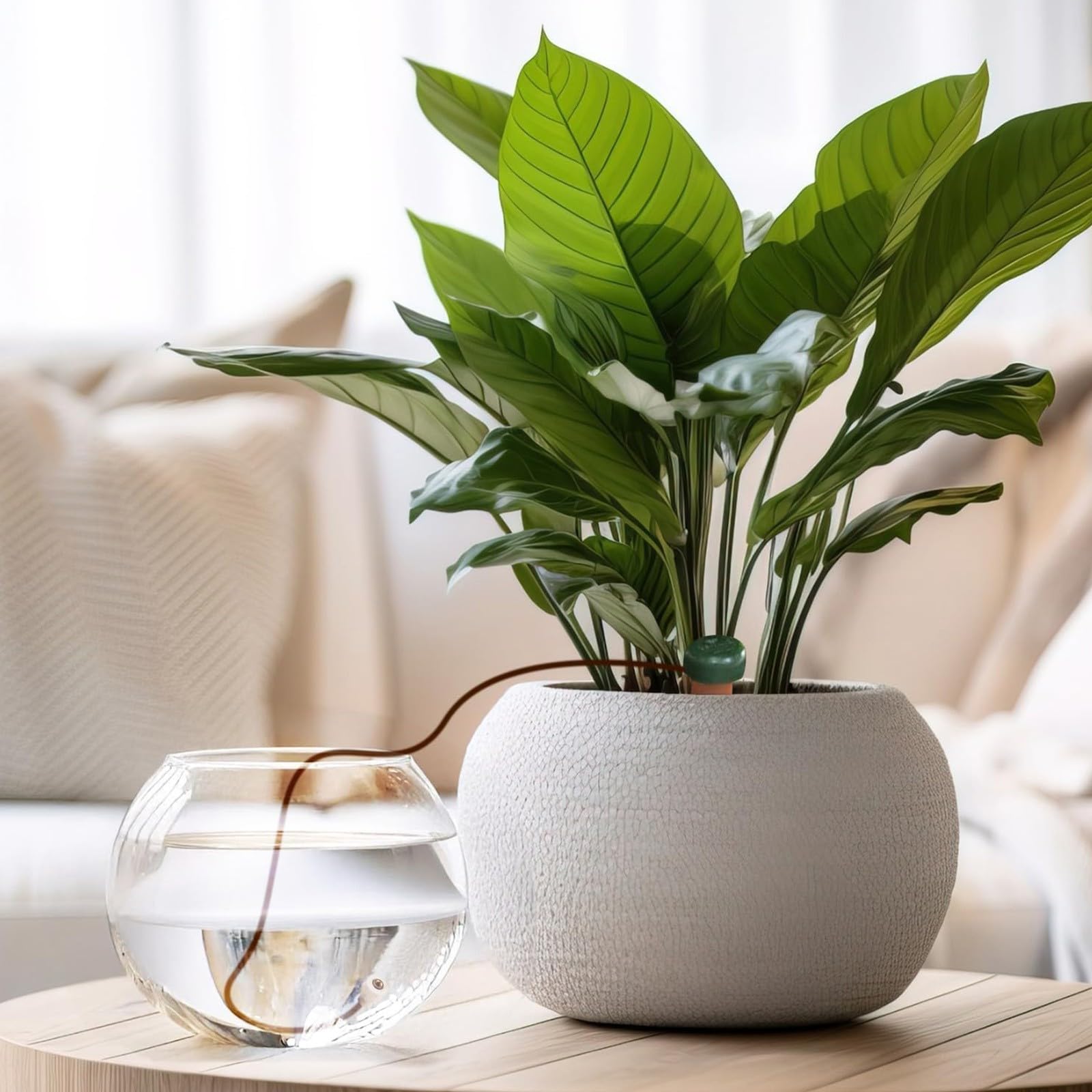 8 Piezas Picos Riego Plantas, Globos de Riego Automático para Plantas, Sistema de Riego por Goteo, Set Autorriego para Macetas, Bolas de Riego para Plantas de Interior y Exterior