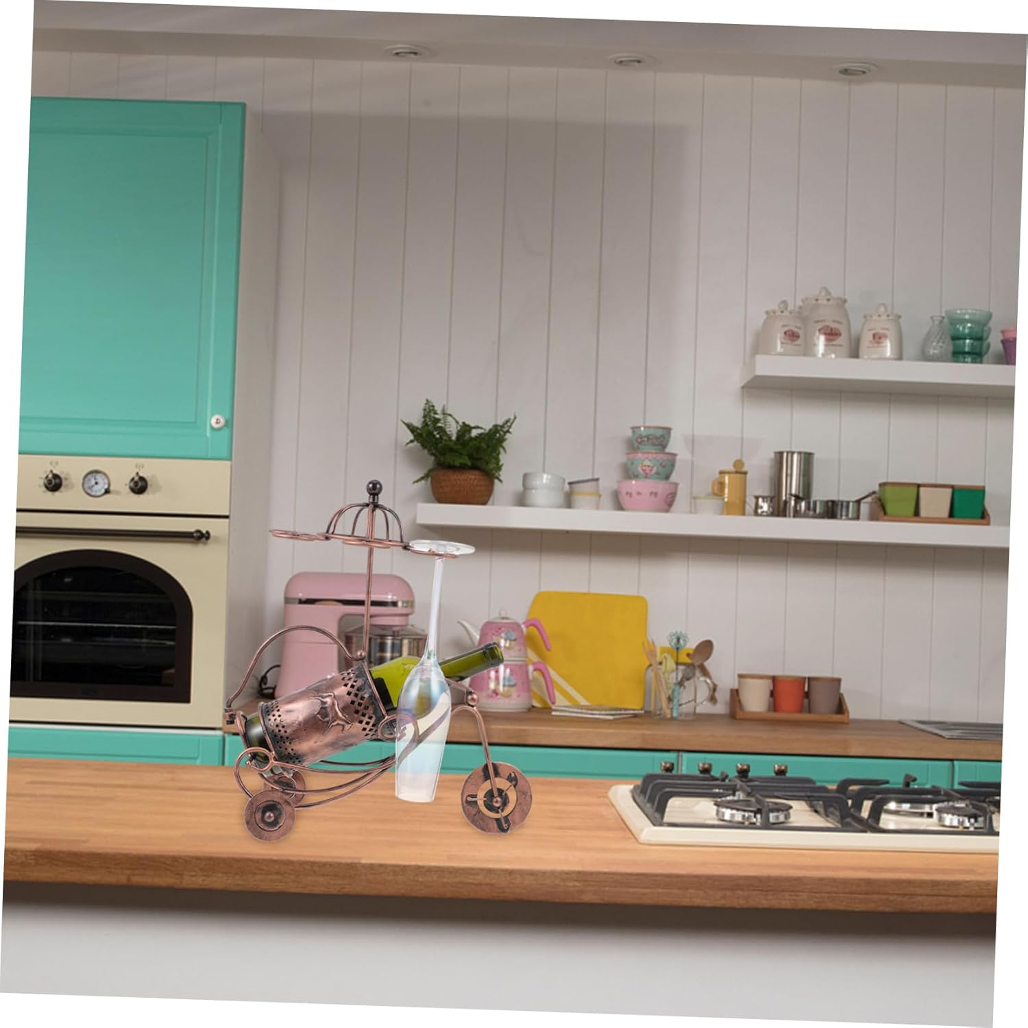 Ciieeo Wine Bottle Shelf Wine Rack Bottle Storage Holder Stylish for Home Kitchen Bar