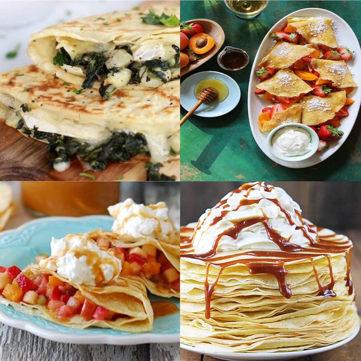 StarBlue Máquina Eléctrica Para Hacer Crepes Y Tortitas De 30,5 Cm, Con Libro Electrónico De Recetas Y Espátula De Madera, Ca 220-240 V, 50/60 Hz Y 1000 W, Enchufe Del Reino Unido Y Adaptador Europeo