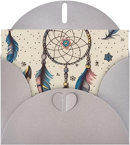 Miniatura 2 de Tarjetas de cumpleaños con sobres, atrapasueños y luna, tarjetas de boda, tarjetas de condolencias, tarjetas de agradecimiento en blanco dentro de