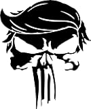 Cbcdecals- Trump Skull Vinyl Decal Solid Color
