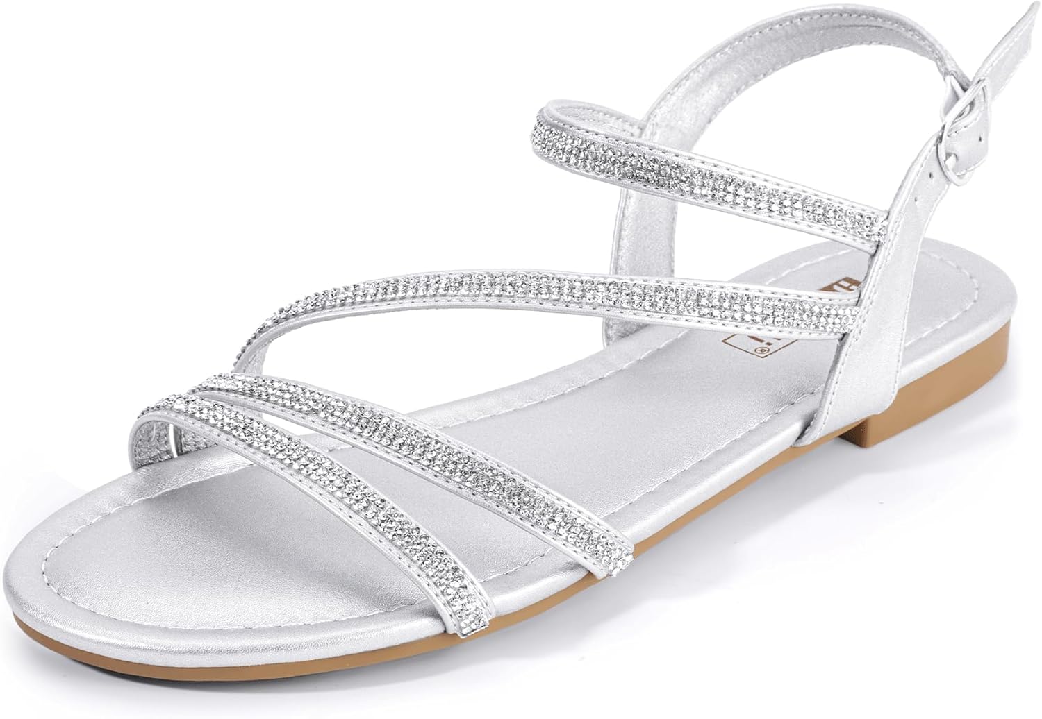 IDIFU Women’s Rhinestone Strappy Sandals
