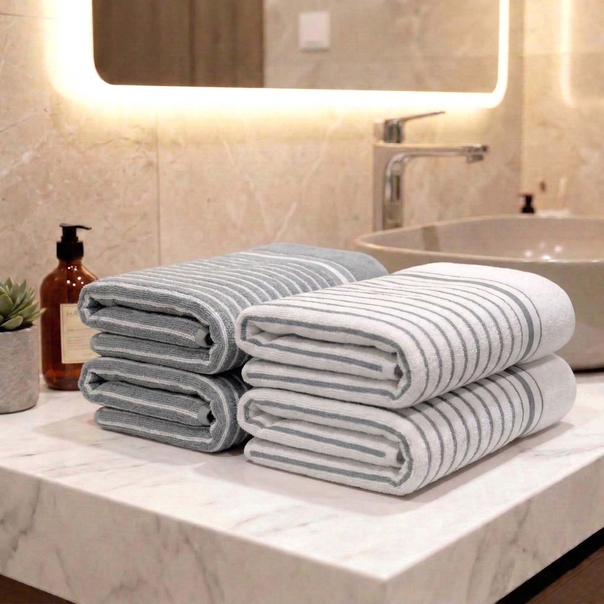 Athom Living Premium Hand Towels- Cotton, 400 GSM