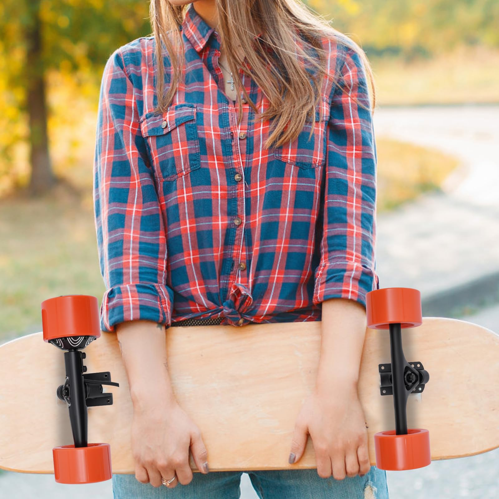 Kit moteur de skateboard électrique pour adultes - Roues PU 250 W - Moteur sans balais - Inclinaison de 20 ° - Étanchéité IP44