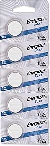 Energizer 2032 Battery CR2032 Lithium 3v, 5 Count (Pack of 1)