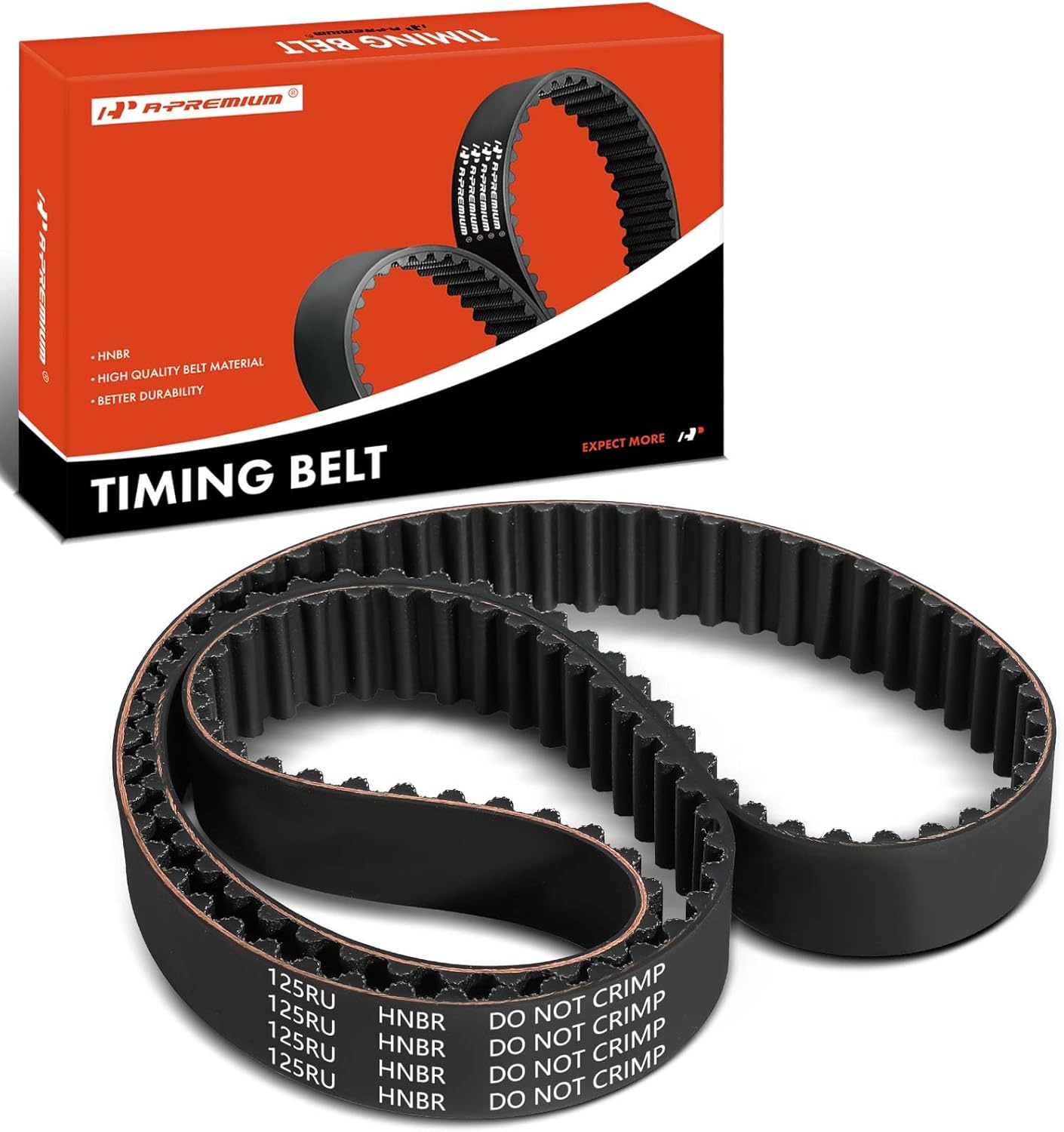 A-Premium Engine Timing Belt Compatible with Honda CR-V CRV 1997-2001 2.0L & Acura Integra 1990-2001 1.8L - Replace# 14400PR4A01
