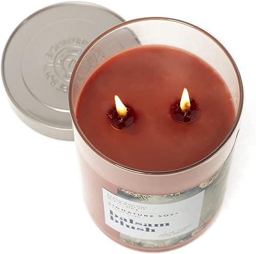 Miniatura 3 de Signature Soy Vela perfumada con tapa Balsam Blush, tarro extra grande