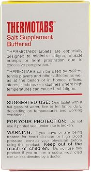 Thermotabs Buffered Salt Supplement Tablets - 100 Each