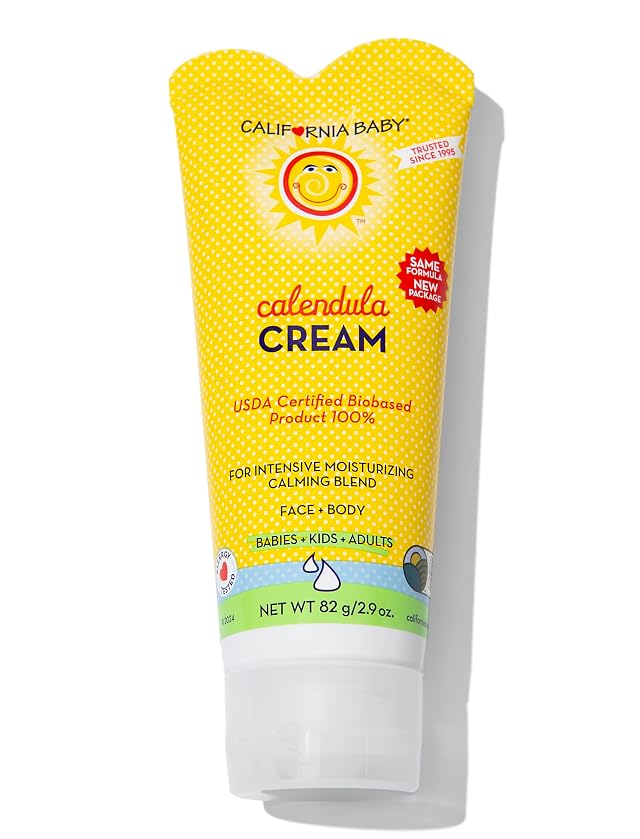 California Baby Calendula Cream 100 Plant-Based Moisturizer Lavender Baby Lotion Face Moisturizer For Dry Skin Hypoallergenic 2 9